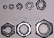 Гайки M3,M5,M6,M8,M10, M12,M14 DIN 934